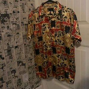 Barooque Gold Men's Plaid Shirts